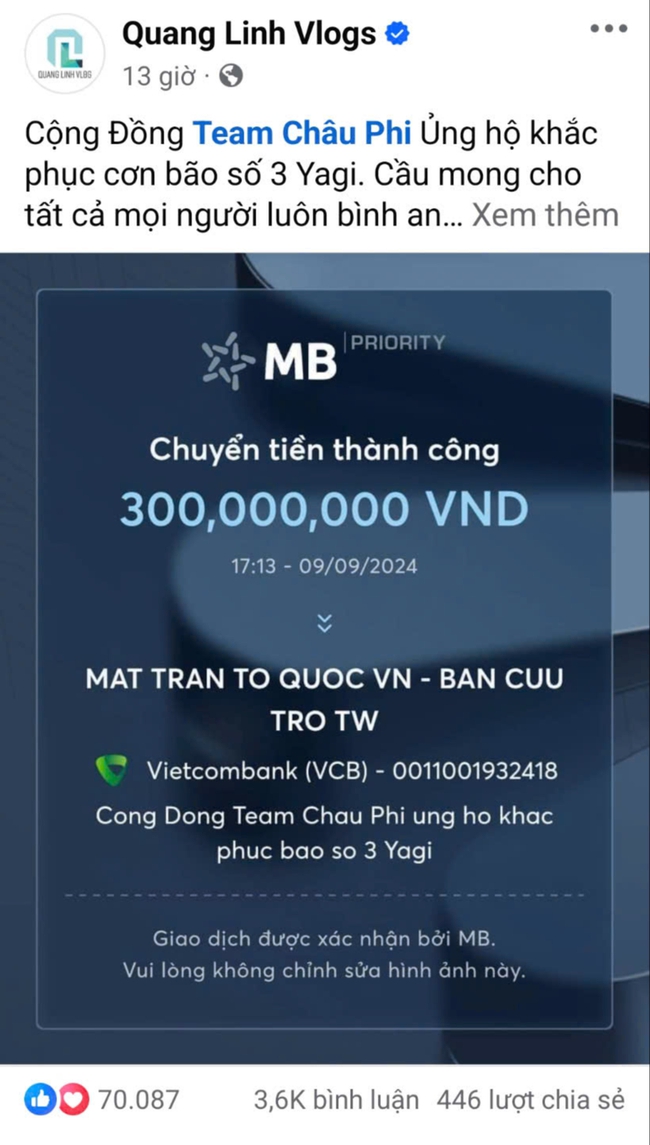 Hà Hồ, Quỳnh Lương và nhiều nghệ sĩ Việt góp tiền, nơi ở hỗ trợ đồng bào bị ảnh hưởng bởi siêu bão Yagi - Ảnh 5.