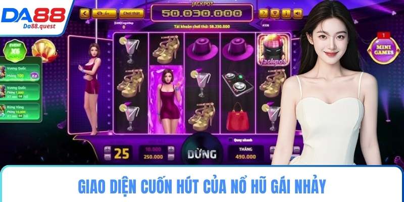 Giao diện cuốn hút của nổ hũ gái nhảy